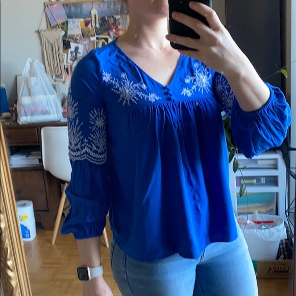 Blue Loft Blouse - Picture 3 of 4